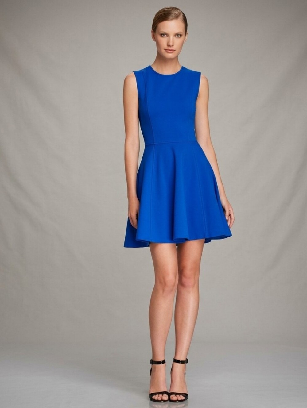 Diane von Furstenberg DVF Jeannie Fit & Flare Mini Dress Royal Blue - Size 2